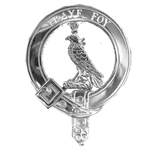 Image 1 of Boswell Badge Polished Sterling Silver Boswell Crest