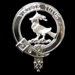 Blair Of Balthoyoc Clan Badge Polished Sterling Silver Blair Clan Crest