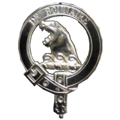 Image 1 of Beaton Badge Polished Sterling Silver Beaton Crest