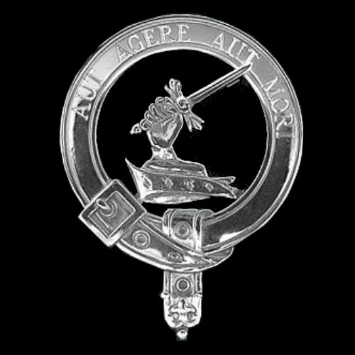 Image 0 of Barclay Clan Badge Polished Sterling Silver Barclay Clan Crest