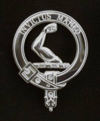 Image 0 of Armstrong Clan Badge Polished Sterling Silver Armstrong Clan Crest