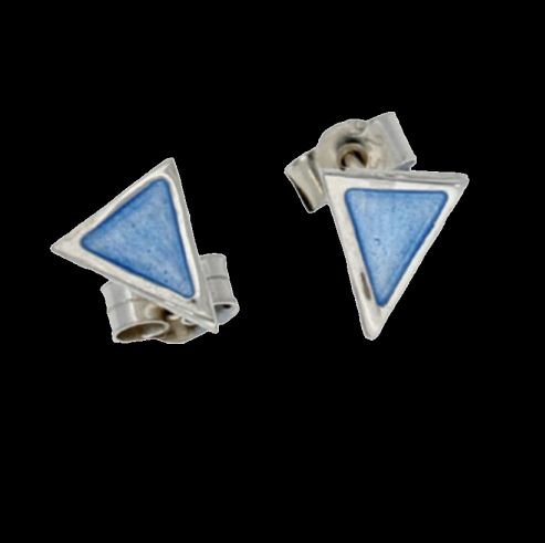 Image 0 of Flotilla Glas Mor Enamel Sterling Silver Small Stud Earrings