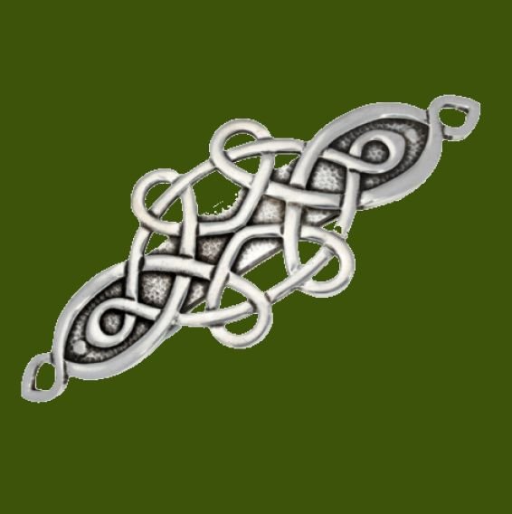 Image 0 of Mother And Child Celtic Knotwork Stylish Pewter Hair Slide