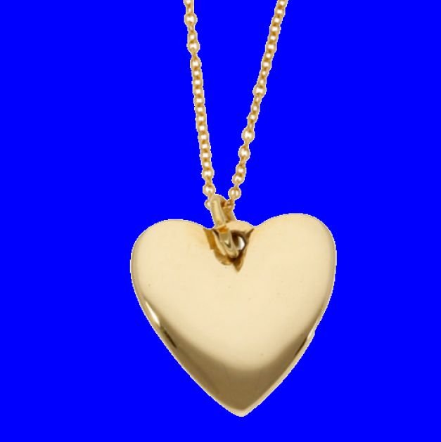 Image 0 of Heart Love Themed Polished Bronze Pendant