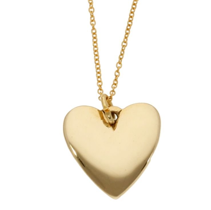 Image 1 of Heart Love Themed Polished Bronze Pendant