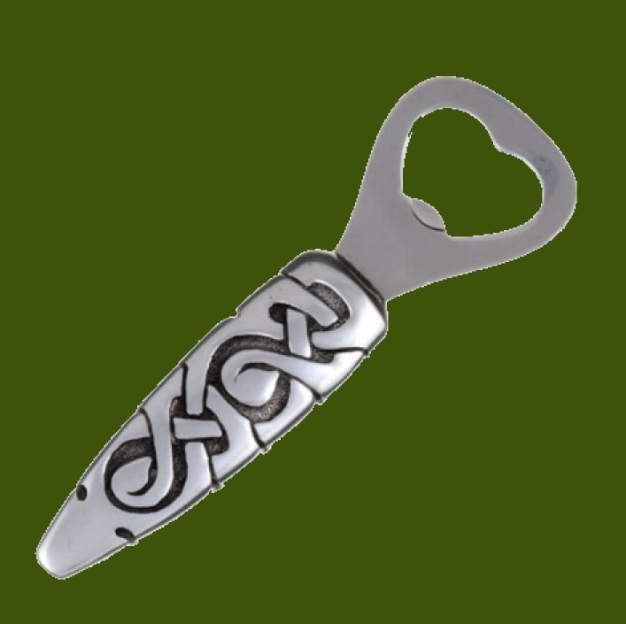 Image 0 of Epona Sword Embossed Celtic Knotwork Stylish Pewter Bottle Opener