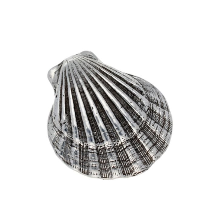 Image 1 of St Michaels Way Shell Antiqued Stylish Pewter Brooch