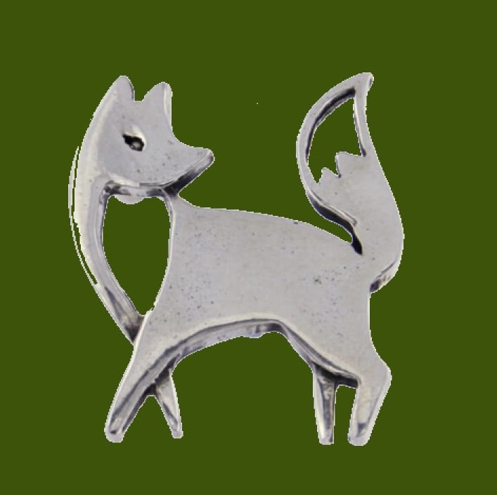 Image 0 of Lowarn Fox Animal Themed Stylish Pewter Brooch