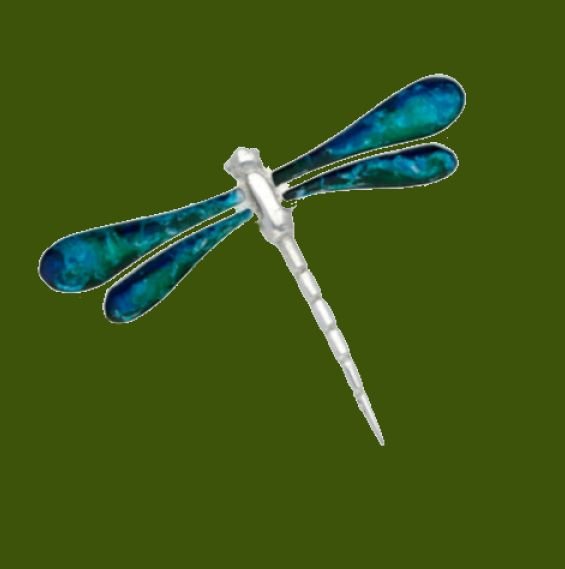 Image 0 of Dragonfly Enamel Insect Themed Stylish Pewter Brooch