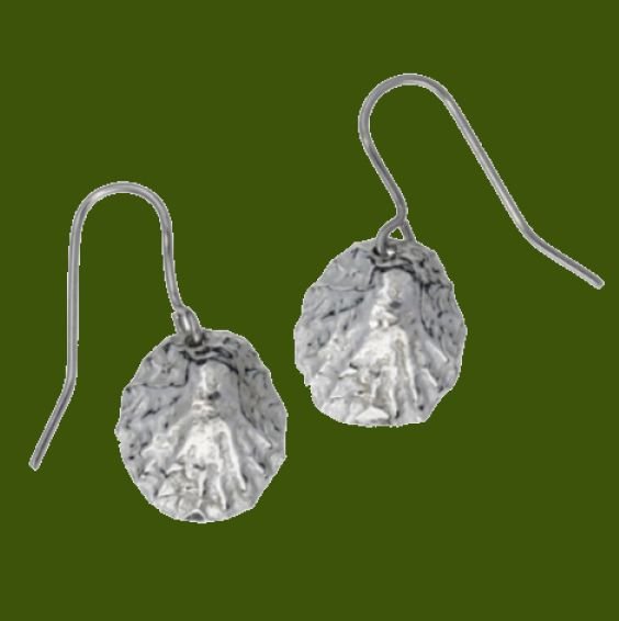 Image 0 of Limpet Shell Sheppard Hook Stylish Pewter Earrings