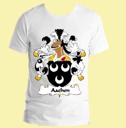 Aachen German Coat of Arms Surname Adult Unisex Cotton T-Shirt