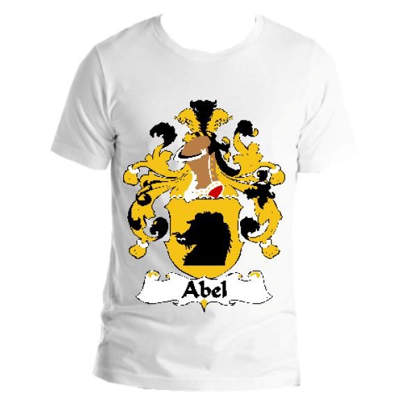 Image 1 of Abel German Coat of Arms Surname Adult Unisex Cotton T-Shirt