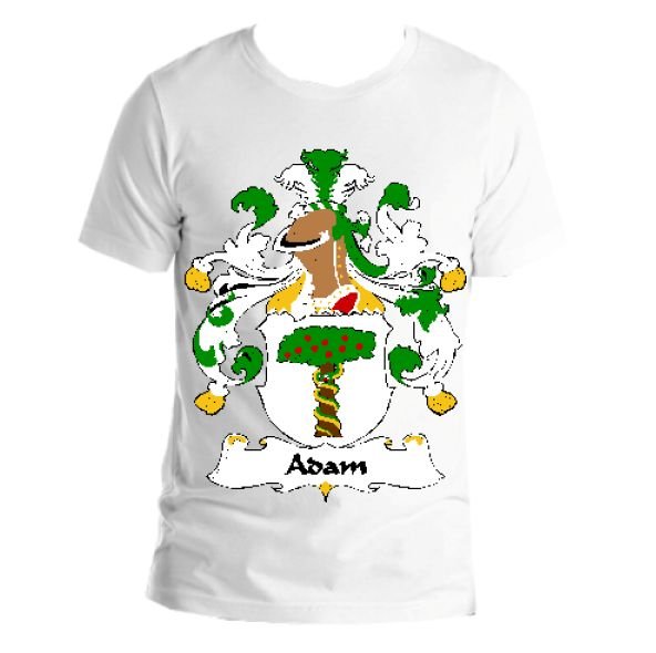 Image 1 of Adam German Coat of Arms Surname Adult Unisex Cotton T-Shirt