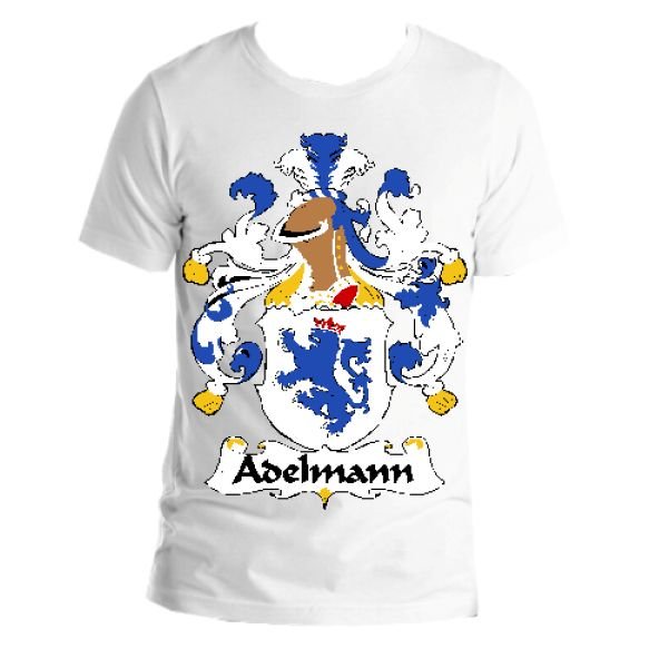 Image 1 of Adelmann German Coat of Arms Surname Adult Unisex Cotton T-Shirt