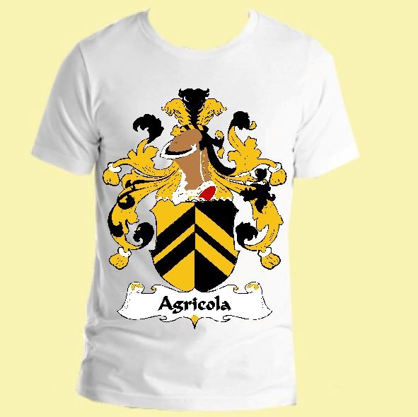 Image 0 of Agricola German Coat of Arms Surname Adult Unisex Cotton T-Shirt