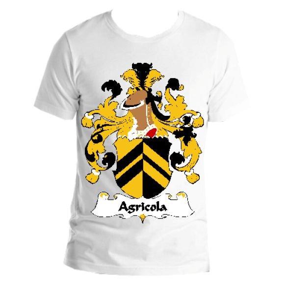 Image 1 of Agricola German Coat of Arms Surname Adult Unisex Cotton T-Shirt