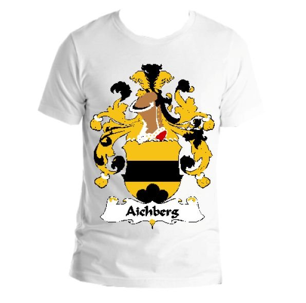 Image 1 of Aichberg German Coat of Arms Surname Adult Unisex Cotton T-Shirt