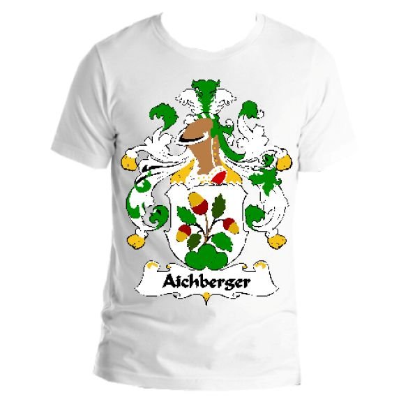 Image 1 of Aichberger German Coat of Arms Surname Adult Unisex Cotton T-Shirt