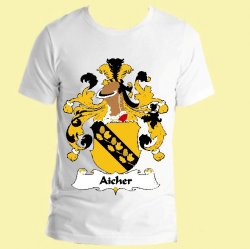 Aicher German Coat of Arms Surname Adult Unisex Cotton T-Shirt