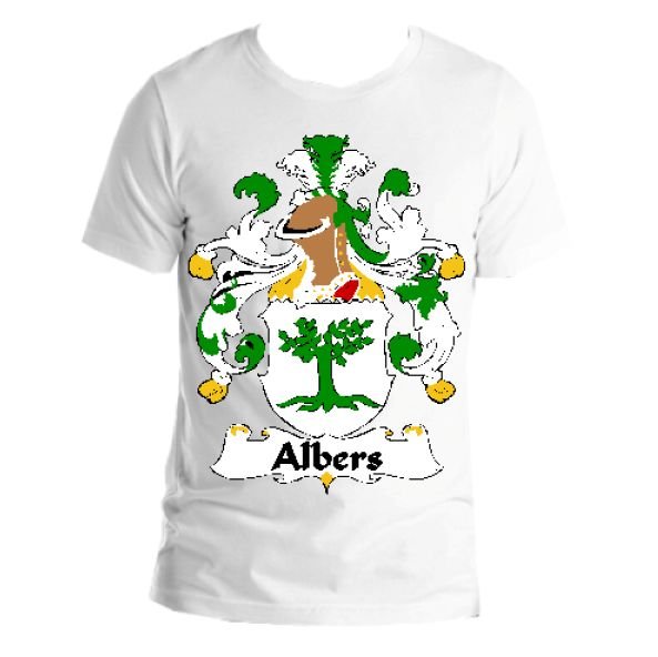 Image 1 of Albers German Coat of Arms Surname Adult Unisex Cotton T-Shirt