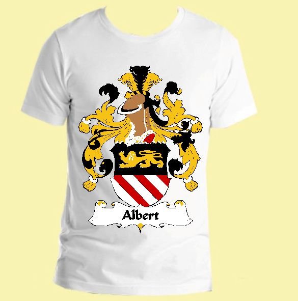 Image 0 of Albert German Coat of Arms Surname Adult Unisex Cotton T-Shirt