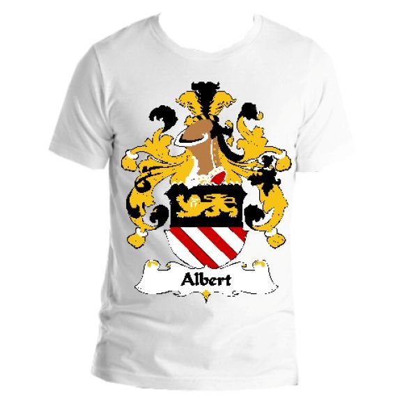 Image 1 of Albert German Coat of Arms Surname Adult Unisex Cotton T-Shirt