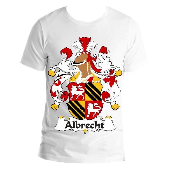 Image 1 of Albrecht German Coat of Arms Surname Adult Unisex Cotton T-Shirt