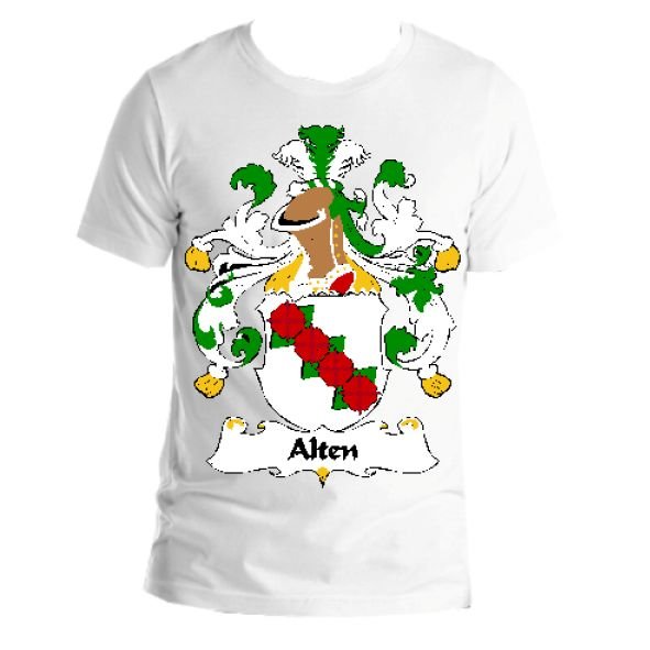 Image 1 of Alten German Coat of Arms Surname Adult Unisex Cotton T-Shirt