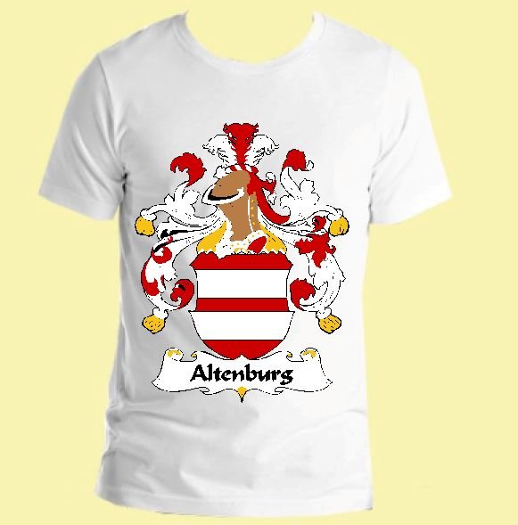 Image 0 of Altenburg German Coat of Arms Surname Adult Unisex Cotton T-Shirt