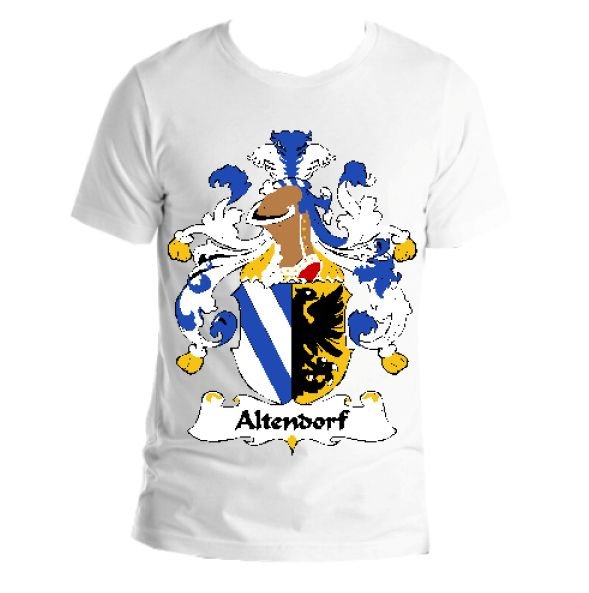 Image 1 of Altendorf German Coat of Arms Surname Adult Unisex Cotton T-Shirt