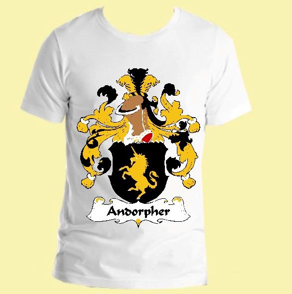 Image 0 of Andorpher German Coat of Arms Surname Adult Unisex Cotton T-Shirt