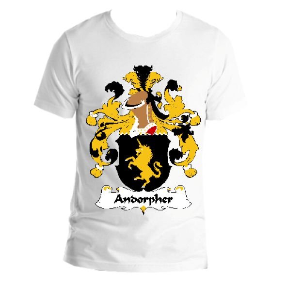 Image 1 of Andorpher German Coat of Arms Surname Adult Unisex Cotton T-Shirt