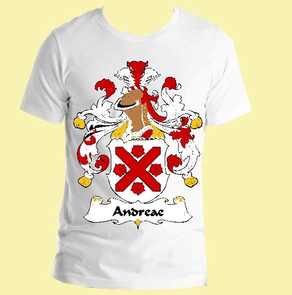 Image 0 of Andreae German Coat of Arms Surname Adult Unisex Cotton T-Shirt