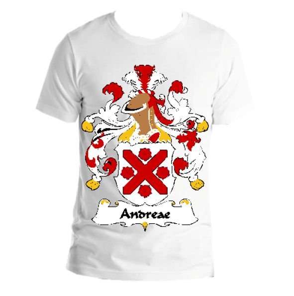 Image 1 of Andreae German Coat of Arms Surname Adult Unisex Cotton T-Shirt