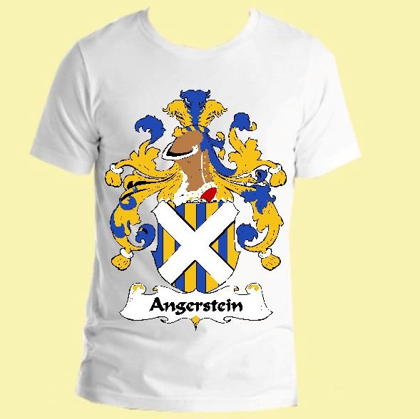 Image 0 of Angerstein German Coat of Arms Surname Adult Unisex Cotton T-Shirt