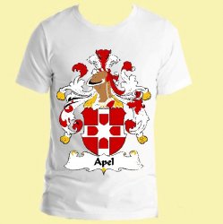 Apel German Coat of Arms Surname Adult Unisex Cotton T-Shirt