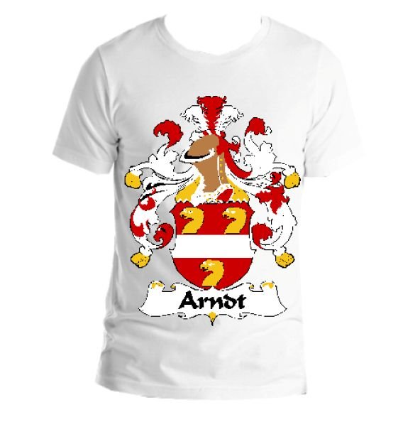 Image 1 of Arndt German Coat of Arms Surname Adult Unisex Cotton T-Shirt