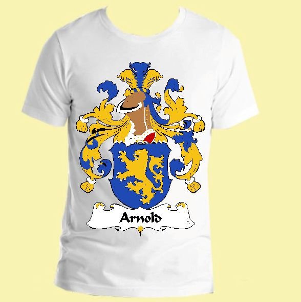 Image 0 of Arnold German Coat of Arms Surname Adult Unisex Cotton T-Shirt