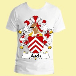 Asch German Coat of Arms Surname Adult Unisex Cotton T-Shirt