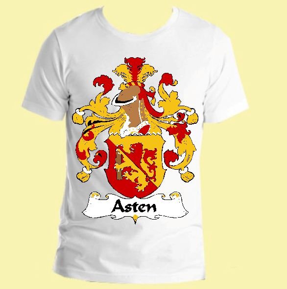Image 0 of Asten German Coat of Arms Surname Adult Unisex Cotton T-Shirt