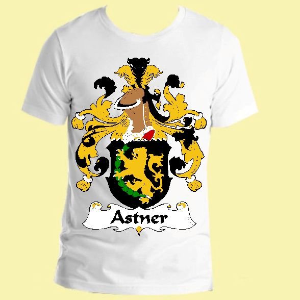 Image 0 of Astner German Coat of Arms Surname Adult Unisex Cotton T-Shirt