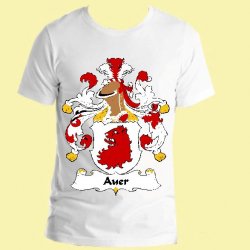 Auer German Coat of Arms Surname Adult Unisex Cotton T-Shirt