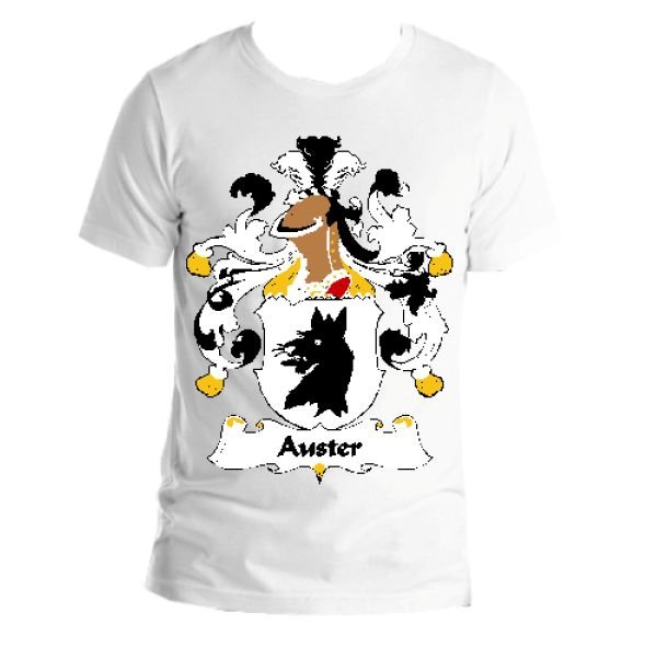 Image 1 of Auster German Coat of Arms Surname Adult Unisex Cotton T-Shirt
