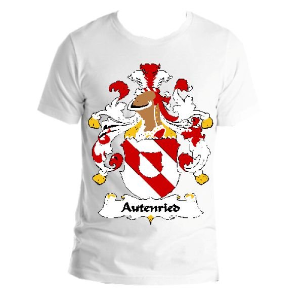 Image 1 of Autenried German Coat of Arms Surname Adult Unisex Cotton T-Shirt