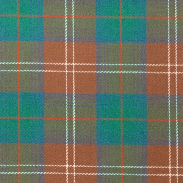 Image 1 of Chisholm Hunting Ancient Springweight 8oz Tartan Wool Fabric x 1 metre
