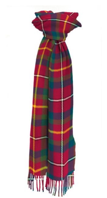 Image 1 of East Kilbride Scotland District Tartan Lambswool Unisex Fringed Scarf