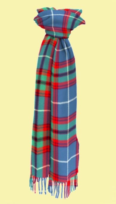 Image 0 of Edinburgh Ancient Scotland District Tartan Lambswool Unisex Fringed Scarf