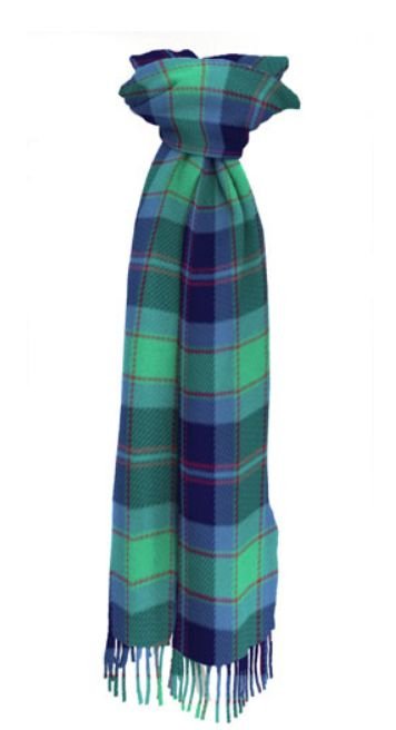 Image 1 of Grampian Modern Scotland District Tartan Lambswool Unisex Fringed Scarf