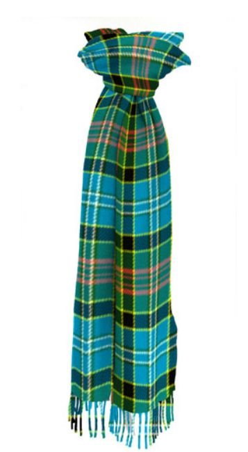 Image 1 of Paisley Scotland District Tartan Lambswool Unisex Fringed Scarf