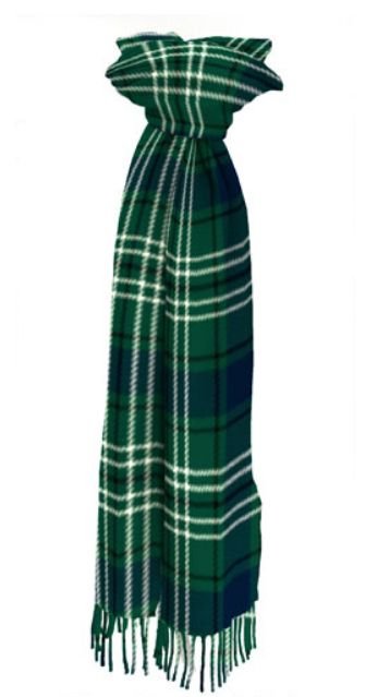 Image 1 of Tweedside Modern Scotland District Tartan Lambswool Unisex Fringed Scarf